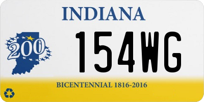 IN license plate 154WG