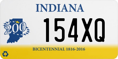 IN license plate 154XQ