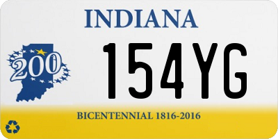 IN license plate 154YG