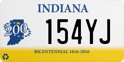 IN license plate 154YJ