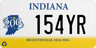 IN license plate 154YR