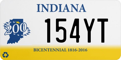 IN license plate 154YT