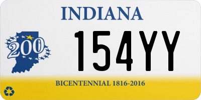 IN license plate 154YY