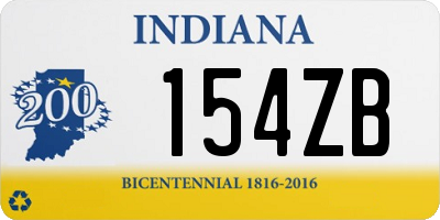 IN license plate 154ZB