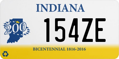 IN license plate 154ZE