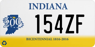 IN license plate 154ZF