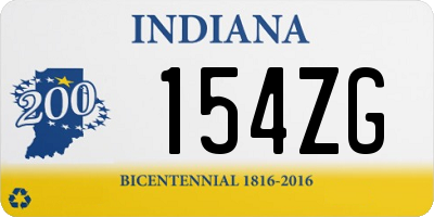 IN license plate 154ZG