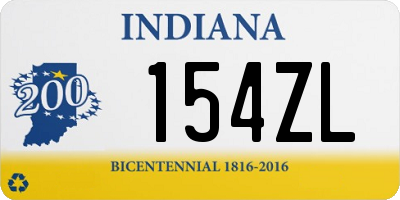 IN license plate 154ZL