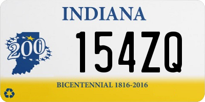 IN license plate 154ZQ