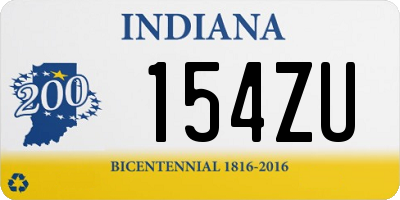 IN license plate 154ZU