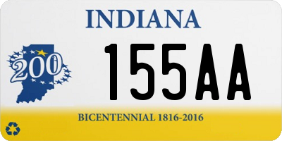 IN license plate 155AA