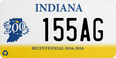 IN license plate 155AG