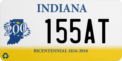 IN license plate 155AT