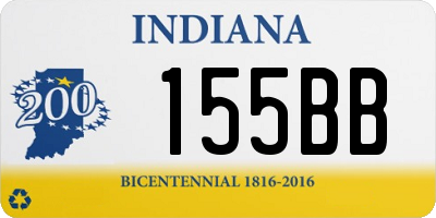 IN license plate 155BB