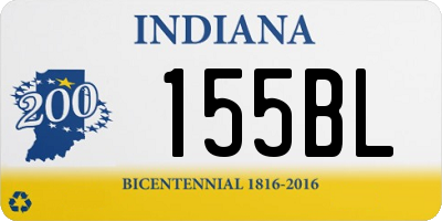 IN license plate 155BL