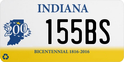 IN license plate 155BS