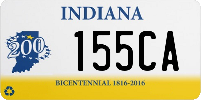 IN license plate 155CA