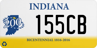 IN license plate 155CB