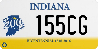 IN license plate 155CG