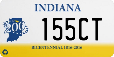 IN license plate 155CT