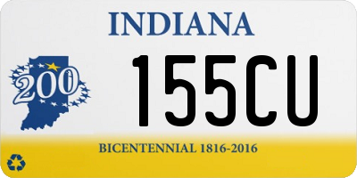 IN license plate 155CU