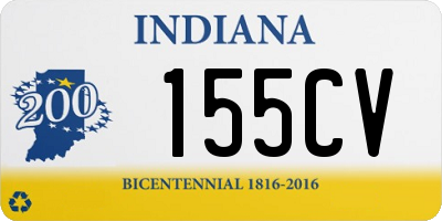 IN license plate 155CV