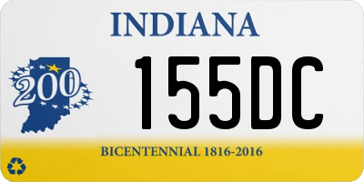 IN license plate 155DC