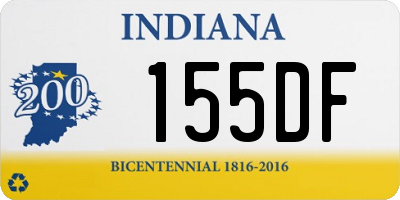 IN license plate 155DF