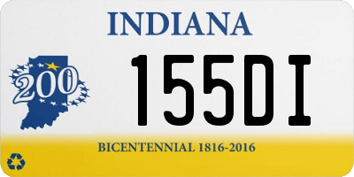 IN license plate 155DI