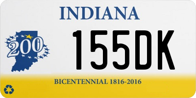 IN license plate 155DK