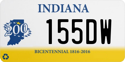 IN license plate 155DW