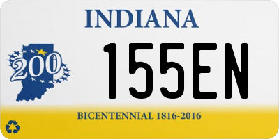 IN license plate 155EN