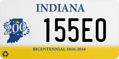 IN license plate 155EO