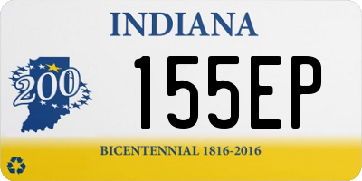 IN license plate 155EP