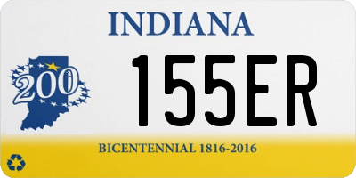 IN license plate 155ER