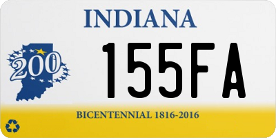 IN license plate 155FA