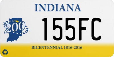 IN license plate 155FC