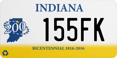 IN license plate 155FK