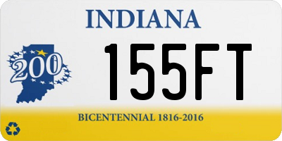 IN license plate 155FT