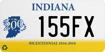 IN license plate 155FX