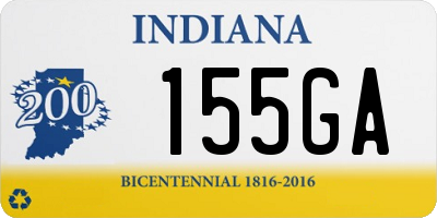 IN license plate 155GA