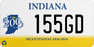 IN license plate 155GD