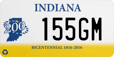 IN license plate 155GM