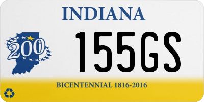 IN license plate 155GS