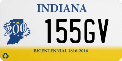 IN license plate 155GV