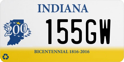 IN license plate 155GW