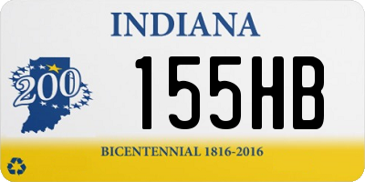 IN license plate 155HB