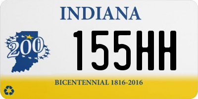 IN license plate 155HH