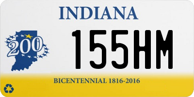 IN license plate 155HM