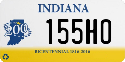 IN license plate 155HO